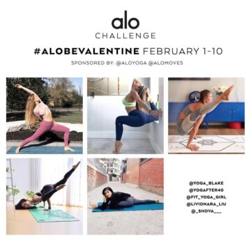 Liv @livionara liu Alo Challenge Announcement AloBeValentine February 1st 10th Love is