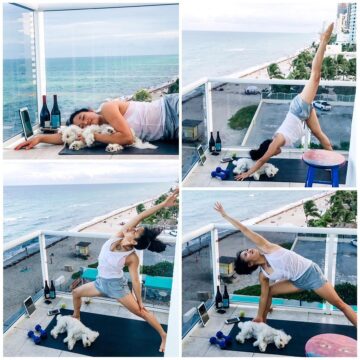 Liz Lowenstein Yoga Wellness @mizliz Doing my yogasculpt class on