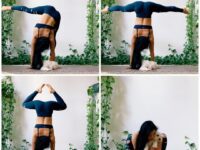 Liz Lowenstein Yoga Wellness @mizliz My handstand practice looks like