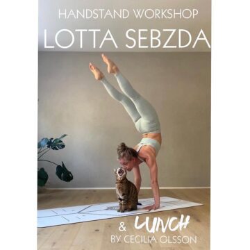 Lotta Sebzda @lottasebzdayoga Handstand workshop with me and a plantbased lunch