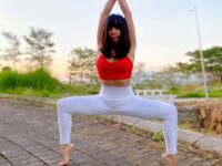 MAY @mayyoga16 75th years Indonesia Independence Day yoga yogaposes yogaeverywhere