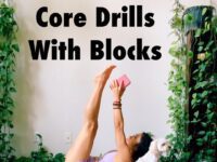 MIZ LIZ YOGA WELLNESS @mizliz Core Drills with Blocks⁣ ⁣