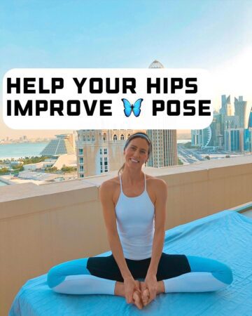 Marina Alexeeva YogaFitness @yogawithmarina BENEFITS of this pose Stretches