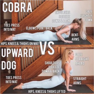 Mary Ochsner Yoga COBRA VS UPWARD DOG Do you