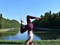 Mathilde ☾ yoga teacher @mathildoesyoga Inhale the sky the sunshine