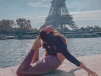 Mathilde ☾ yoga teacher @mathildoesyoga Throwback to warmer days and