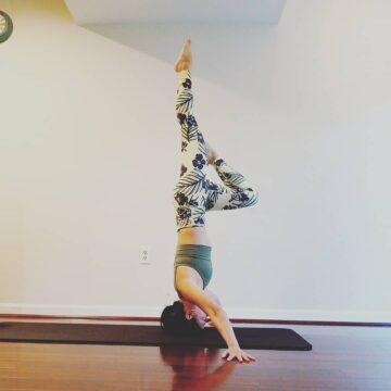 Mia RYT 200 @yogibecoming Day 3 Headstand Headstand inspired me