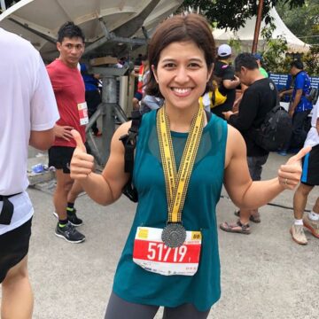 Mira Pilates Instructor @flowwithmira This morning Another Half Marathon in