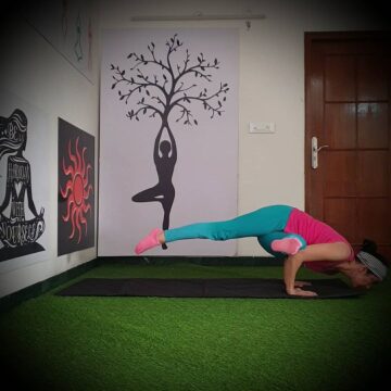My yoga journey @laxmimoves Excellence is an art won by training
