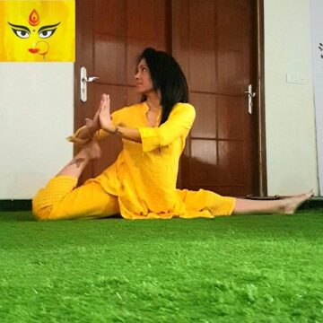 My yoga journey @laxmimoves Spirituality when merged with celebration it becomes