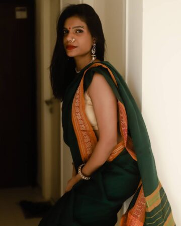 Namita Lad @the humble yogini Caption this marathiculture marathi saree sareefashion traditional sareed