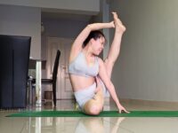 Nica @nicaliew Compass pose Trying new variation super challenge balance of