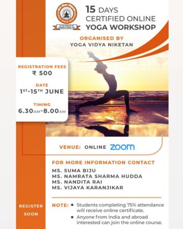 Nikki @yoga nikki30 Due to Covid 19 this year Yoga Vidya Niketan