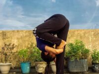 Rakhi Sharma @ spiritual therapy Can you figure out this pose yoga