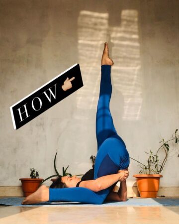 Riya Bhadauria How to Shoulderstand variation Save it for later