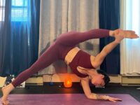 Samantha Lee Miller @samanthalee yoga A variation of bearpose that Ive been
