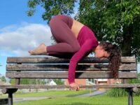 Samantha Lee Miller @samanthalee yoga Day 6 alotlikeloveforyoga Arm balancing is definitely