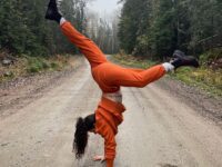Samantha Lee Miller @samanthalee yoga Hanging out in the bush… wearing my