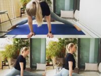 Sara Yogateacher @fityogi mom Omg my splits really suck at the