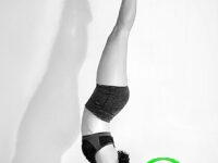 Sha @shanarquia Practicing a Forearmstand with my YogaWheel as prop for