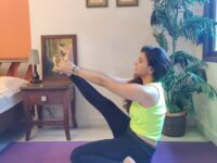 Suman Chhabria @yogaanaya Krounchasana Heron Pose brings us several benefits Stretches
