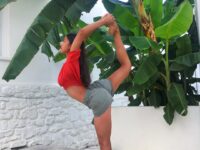Suzy Yoga Tutorials @bringmeyoga under a banana tree the joy