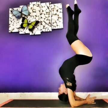 Tugce CELEN @tucika yoga Day 8 inversion pose always my favourite •