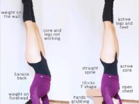 Working on headstands or inversions Try using props blocks