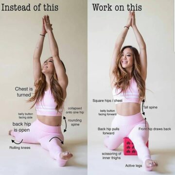 YOGA @bestyoga Are you square ⠀ Square splits are not easy