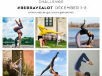 YOGA EMPOWERMENT COACH BINA @charmed by yoga New challenge announcement bebravealot December