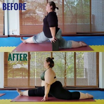 YOGA EVERY DAY @yogadayevery Before and after transformation inspiration by @lipzsparkle