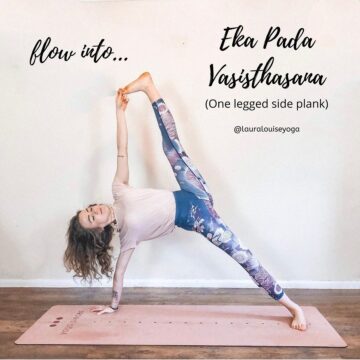 YOGA EVERY DAY @yogadayevery FLOW INTO Eka Pada Vasisthasana YogaTeacher @lauralouiseyoga When