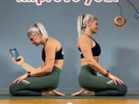 Yoga @yogatuts Photo by @livinleggings ⠀ Stop scrolling and just