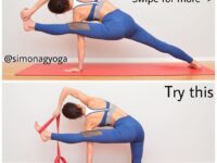 Yoga @yogatuts Photo by @simonagyoga ⠀ Continuing to explore yoga strap