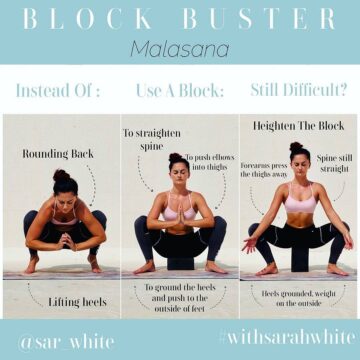 Yoga Alignment TutorialsTips @yogaalignment @sar white Malasana GarlandPose or YogicSquat on @yogaalignment ————————————