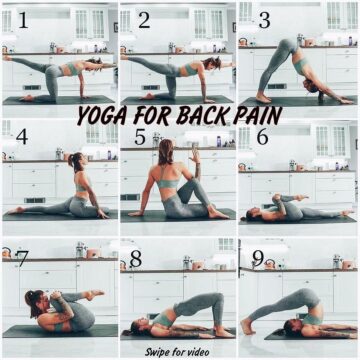 Yoga Daily Poses @yogadailyposes YOGA FOR BACK PAIN ⠀