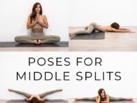 Yoga Daily Poses MIDDLE SPLITS TUTORIAL ⠀ Middle splits is