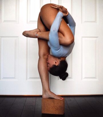 Yoga Goals by Alo @yogagoals Forward Fold Naya shows us how
