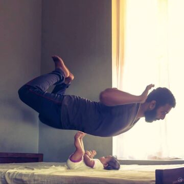 Yoga Mics @yogamics Baby AcroYoga with a sprinkle of magic ⁣