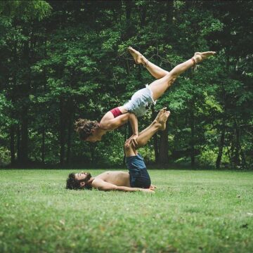 Yoga Mics @yogamics Doing arm balances on humans is a way