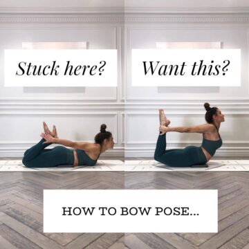 Yoga Tutor Rebecca Papa Adams Happy Sunday dear friends ‘Bow Pose