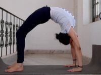 Yoga girl Shama @peaceful yogini  shama Day2 Any heart opener pose I