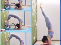 YogiD @yogiig 2020 Videos 2 to 4 shouldersopening with yogawheels and blocks