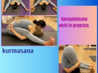 YogiD @yogiig 2020 kurmasana and karnapidasana practice to stretch back in self