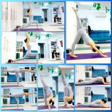 YogiD @yogiig 2020 yogaflow work on legs balance strength and flexibility