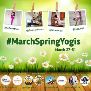 livia @livia0907 NEW CHALLENGE ANNOUNCEMENT MarchSpringYogis Date 27 31 March Spring