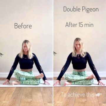 yogaloveflow Double Pigeon used to be the most difficult hip