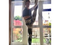 • Ellie Bostock • @elliebyoga Balance Working on balancing asanas todayObviously