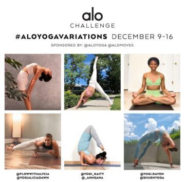 𝓪𝓵𝔂𝓬𝓲𝓪 @flowwithalycia YOGA CHALLENGE ANNOUNCEMENT AloYogaVariations 9 16 December The practice