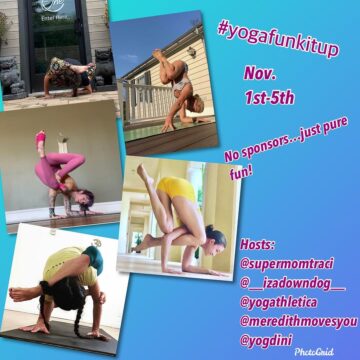 𝕀𝕫𝕫𝕪 ℂ𝕣𝕖𝕤𝕡𝕠 @  izadowndog   New challenge alert Join us November 1 5th yogafunkitup